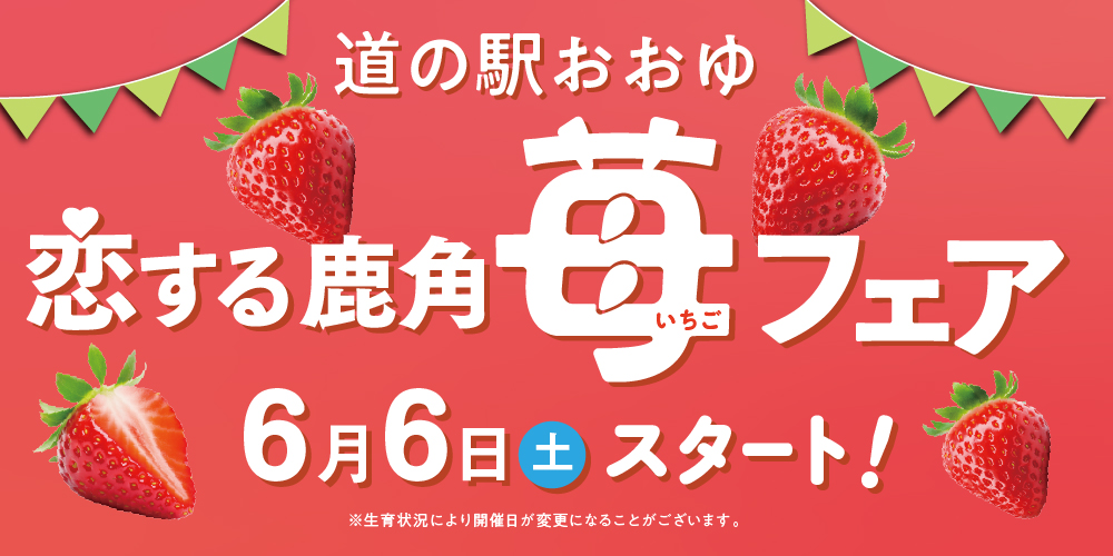 🍓恋する鹿角いちごフェア🍓